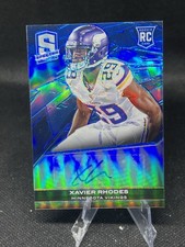 2013 Panini Spectra - Rookie Autographs Xavier Rhodes #197 Blue /49 (AU, RC)