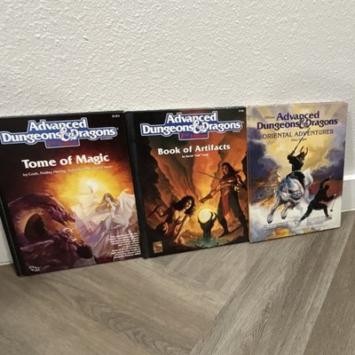 TSR AD&D 2nd Ed Hardcover Lot Tome of Magic Book of Artifacts Oriental 1992