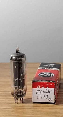 Vintage Tested Good RCA Victor 117Z3 Amplifier Audio Black Plate Vacuum Tube