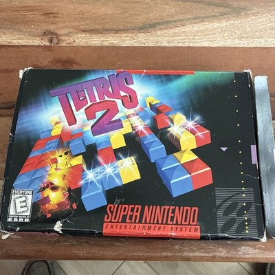 Tetris 2 (Super Nintendo Entertainment System, 1994) Cib, Tested And Works!