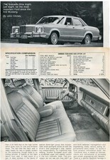1975 Ford Granada Ghia Road Test 4 Pg Article