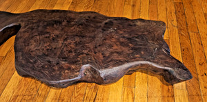 Live Edge Wood Slab  -  Approx.  28" Long & 13" Wide - Appears to be Burl Wood