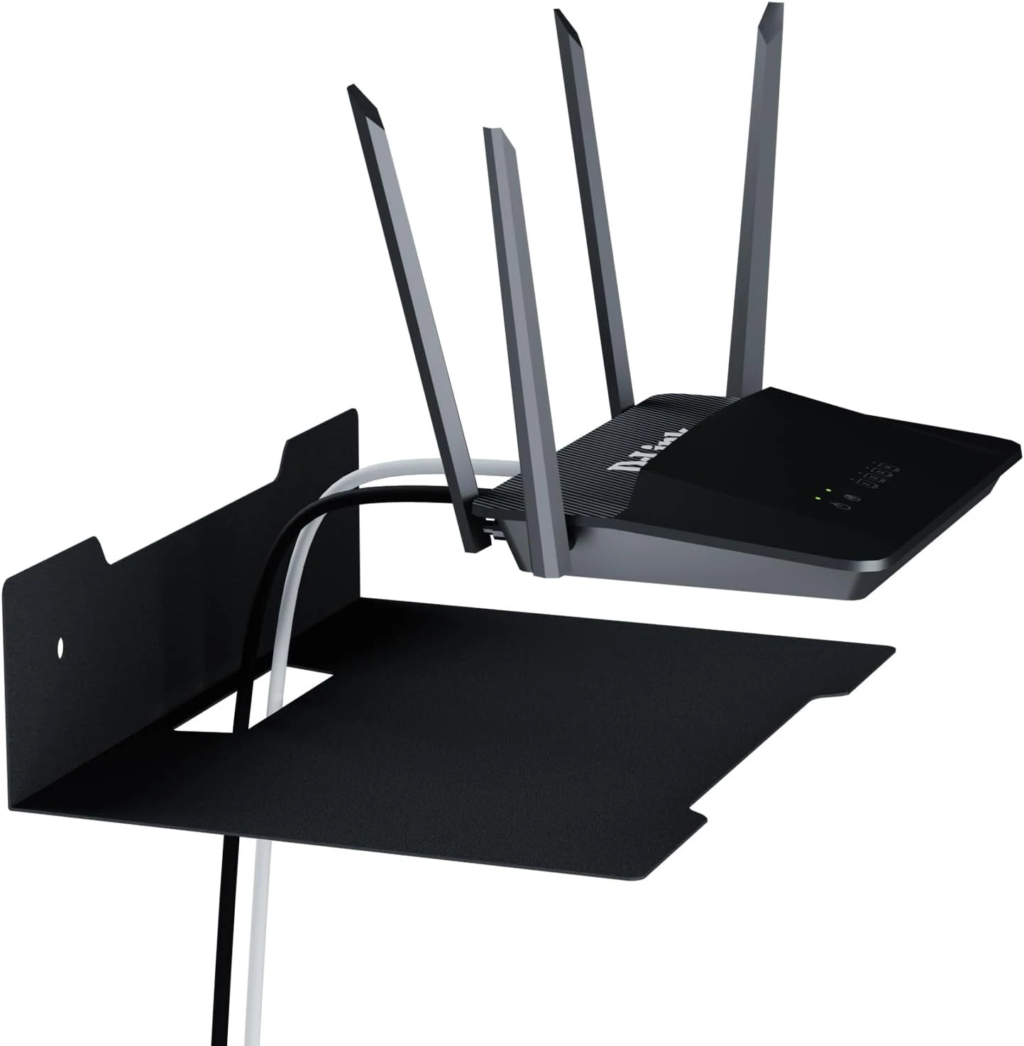 Floating Metal Wall Mount Shelf,Shelf for Projector,Tv Cable Box,Router,Speaker,