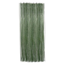 Craft Wire - Green Florist Wire Stems for Handmade Flower Projects - 100 Pcs