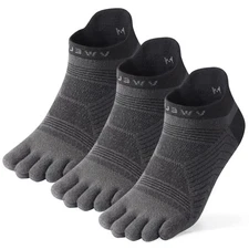 Toe Socks for Men/Women, COOLMAX Five Finger Socks, High Performance Athletic...