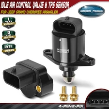 2x Idle Air Control Valve & Throttle Position Sensor Set for Jeep Grand Cherokee