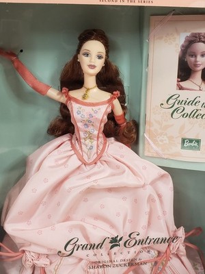 美品・Barbie グランドエントランスコレクション シャロンズッカーマン 黒髪 GRAND ENTRANCE SHARON ZUCKERMAN BARBIE DOLL 2001 MATTEL 58341 NRFB