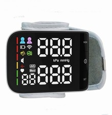 Wrist Blood Pressure Monitor, 2 Users 120 Memories Wrist B.P monitor 5.3-8.4"