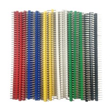 30 Pcs 40 pin Breakable Pin Header 2.54mm Single Row Male Connector...