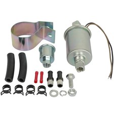 Electric Fuel Pump E8011 Universal 6 Volt Carbureted Inline W Installation Kit Electric Fuel Pump E8011 Universal 6 Volt Carbureted Inline W Installation Kit