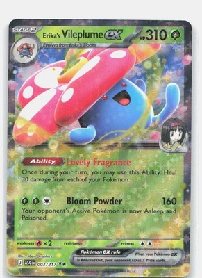 Erika's Vileplume ex ASC 003/217 Double Rare Holo NM | eBay
