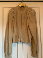 Christian Dior 2002 John Galliano Velvet Goat Leather Jacket Women Size US 4 EUC