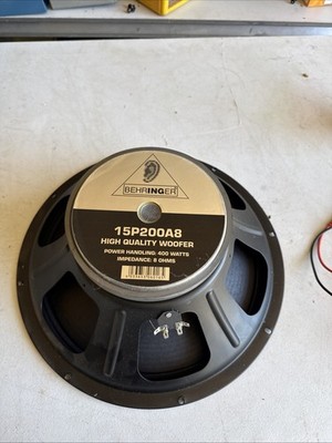 Behringer 15p200a8 Speaker Only Replacement 8 Ohm 15” 400w | eBay