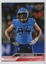 2024 Upper Deck CFL Exclusives 33/100 Jake Ceresna #14 1u6