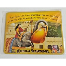 Elephant Celestial Seasonings Tea Thin Magnet Souvenir Refrigerator Nehru Quote