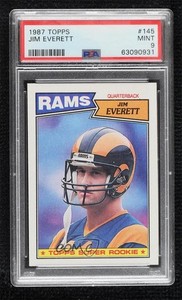 1987 Topps Jim Everett #145 PSA 9 MINT Rookie RC