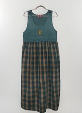 Vintage 90s Disney Store Winnie The Pooh Flannel Corduroy Girls Dress Size M Y2K