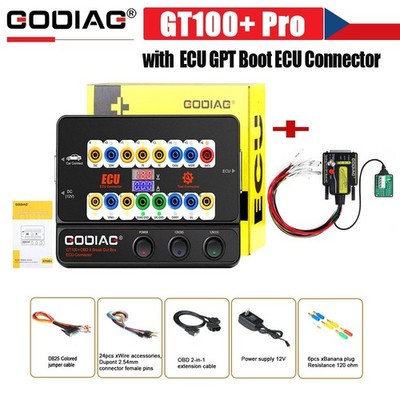 GODIAG GT100 Pro OBDII Breakout Box With EC.U GPT Boot ECU Connector For J2534
