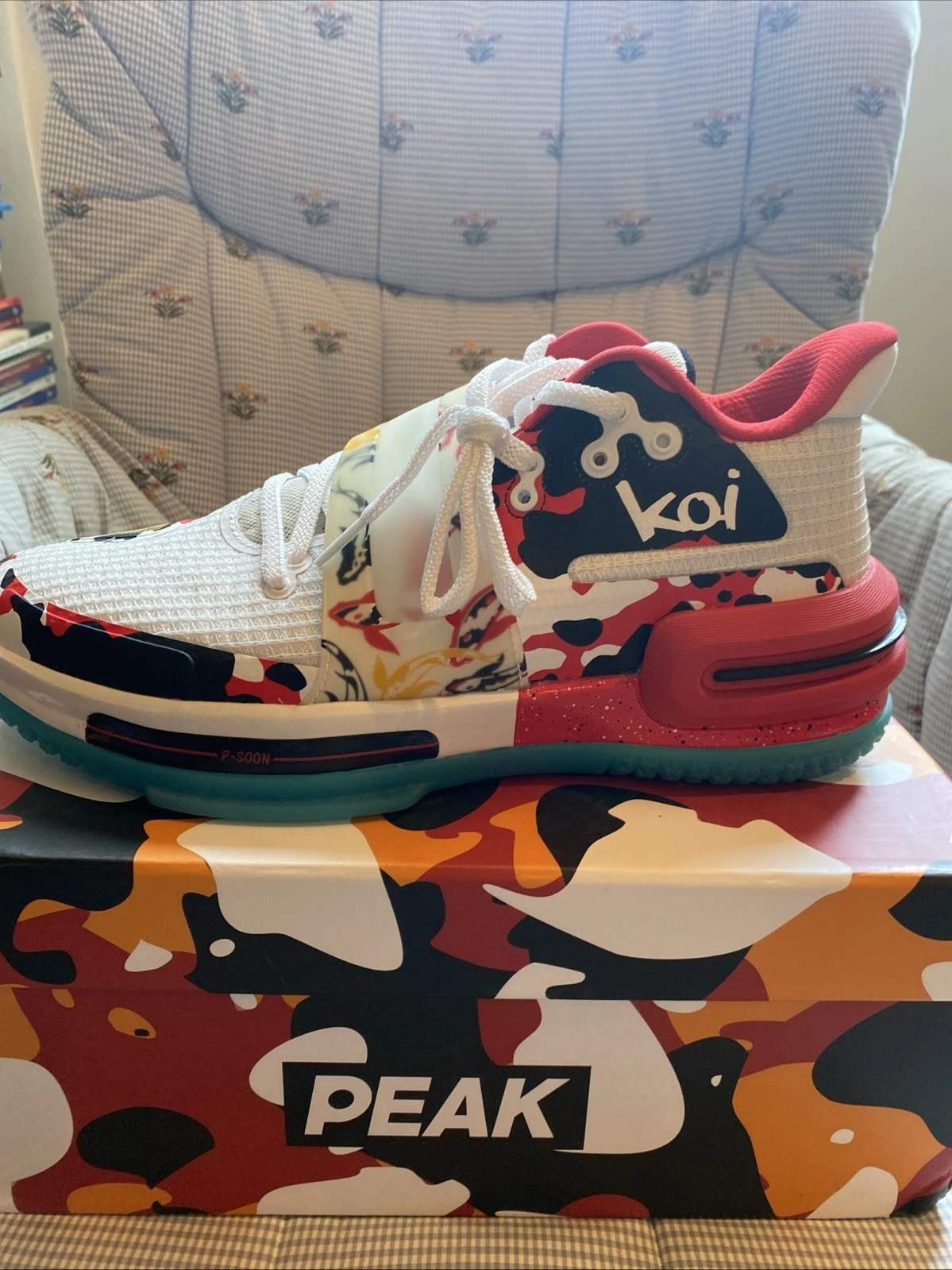 PEAK KOI FISH MEN'S BASKETBALL SHOES,BNIB,DS,SZ. 10,PEAKE11393A
Opens in a new window or tab