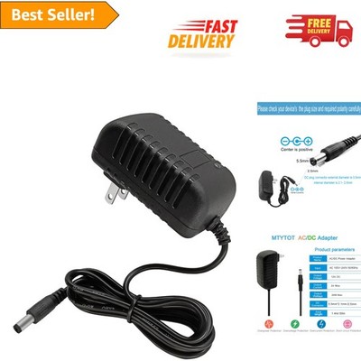 24W 12V DC Power Adapter - Compact and Safe Solution for LEDs and More Devices