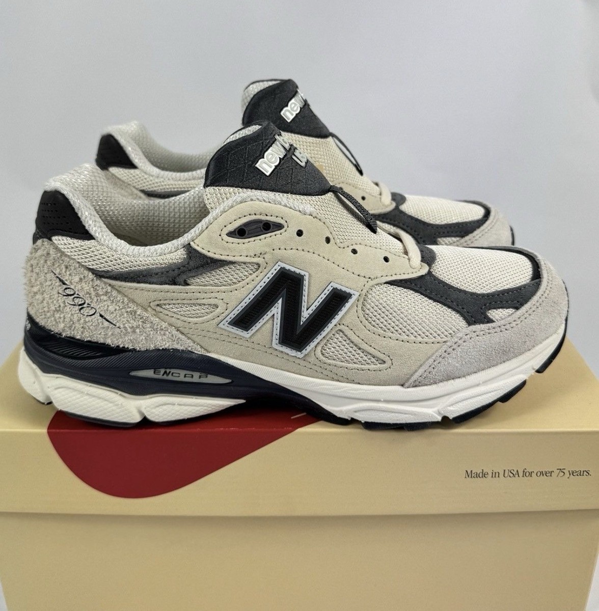 New Balance 990v3 x MiUSA Teddy Santis Moonbeam Sneakers Size: UK8
