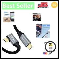 3ft 90-Degree USB C Cable - 100W Fast Charging, 4K Video, 10Gbps Data Transfer