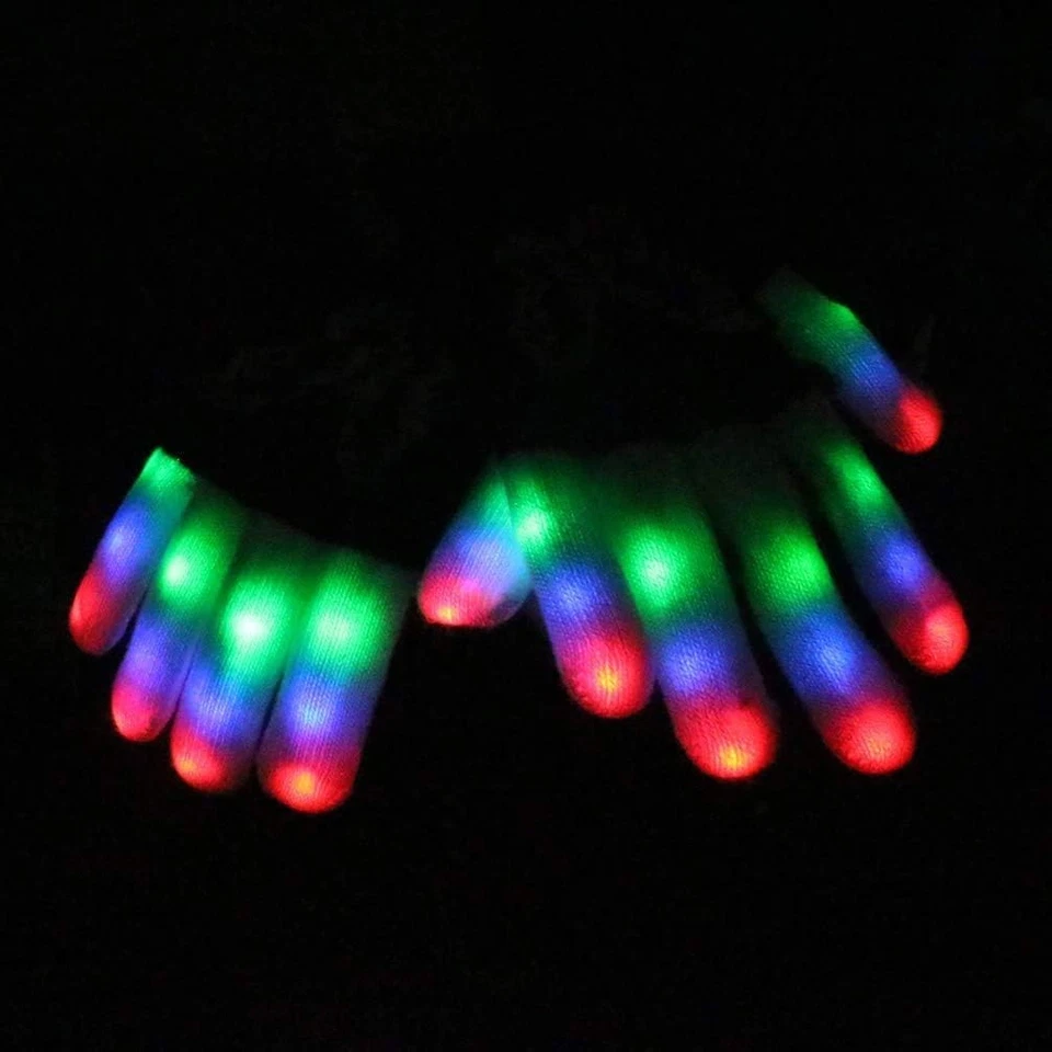 Luvas Luwint LED Light Up Rave para adultos e adolescentes, festa piscando... - Imagem 2 de 4