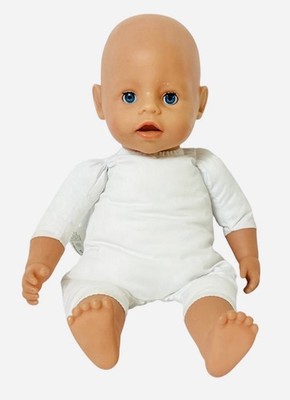 Zapf Creation 2017 Baby Doll Sleepy Blue Eyes 14'' Giggles Cries *WORKS