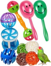 10-Pack Bird Toys     Colorful Fun for Conures, Budgies, Parakeets  Small Bi...