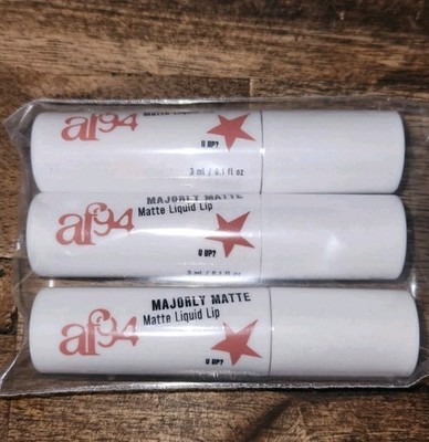 (Lot Of 3) Af94 Majorly Matte Liquid Lipstick U Up?/ Red VEGAN NEW SEALED 