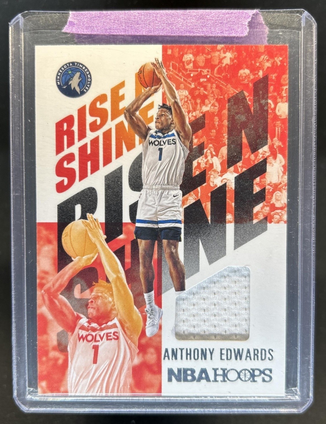 2020-21 Panini Hoops Anthony Edwards Rise N Shine Memorabilia Jersey RC #RNS-AED