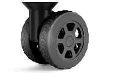 8 Pack Luggage Wheel Covers,Silicone Suitcase Wheel Protectors,(BLACK)