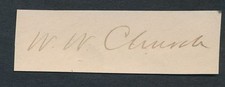1897 WILLIAM CHURCH Princeton Football All American Autograph