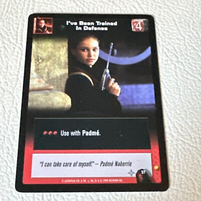 Young Jedi CCG I've Been Trained In Defense (Menace of Darth Maul #57)