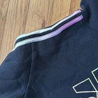 Adidas girls black rainbow three stripe hoodie size large 14 — photo 3