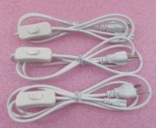 3-Pack T5/T8 Power Cord 5ft. LED Tube Power Extension 3-Prong Cord with Switch