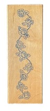 Trailing Climbing Rose Flower Plant Garden Nature Wood Rubber Stamp