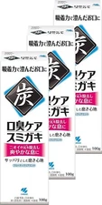 Set 3 Packs Japan Sumigaki Charcoal Cleaning Agent Toothpaste 100g Japan