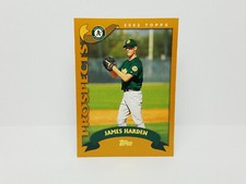 2002 Topps Baseball #687 James Harden, Athletics (RC) - Base Rookie Card