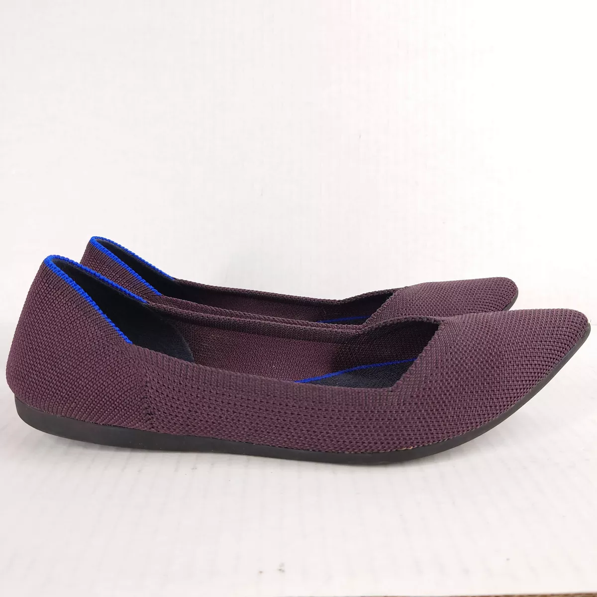 Rothy s The Point Purple Retired Plum Flats Women s Size 6 Free