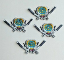 Peacock Spider Insect 4 pieces set Handmade Embroidered Patch