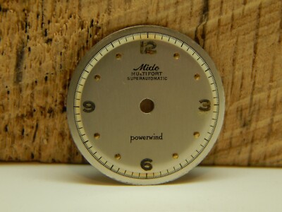 Vintage Mido Multifort Powerwind Pearl Superautomatic Watch Dial 17.99mm NOS
