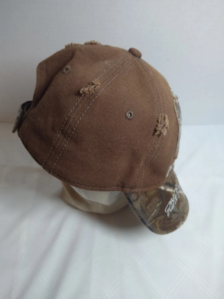 Shootin Deers Drinkin Beers Baseball Hat Cap Brown Camo Deer Hunting Strapback - Image 2 of 4
