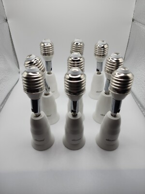 9-Pack Dicuno Light Socket E26 - 9.5CM Socket Extender