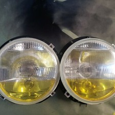 Vw Volkswagen Mk1 H4 Round Euro Fog Park Headlights Rabbit 75-84 V Dub Pair New
