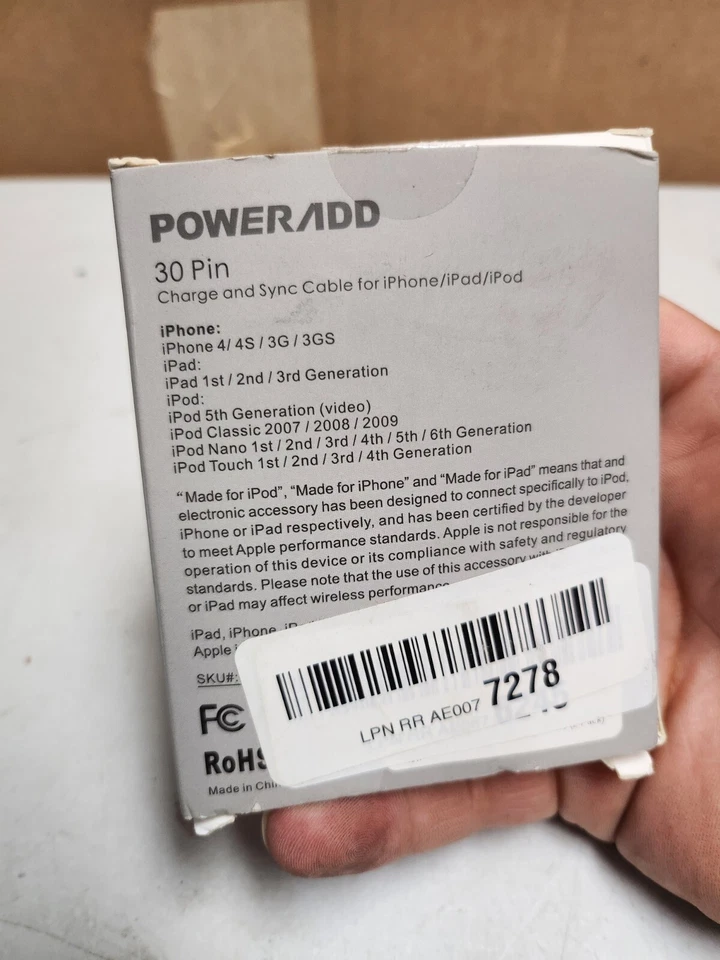 Lot Of 12 USB Data Sync Cable Cord Charger For iPhone 4 4G 4S 3GS iPod Nano... - Image 2 of 4