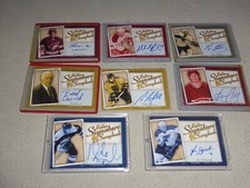 8 2005-2006 HOCKEY CARD LOT UD BEEHIVE SIGNATURE SCRAPBOOK AUTO CUSICK RYDER NHL