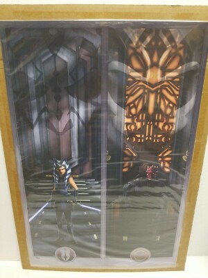 Acme Archives Star Wars Face Off On Mandalore 16x24 Poster Print 032/250 W/COA