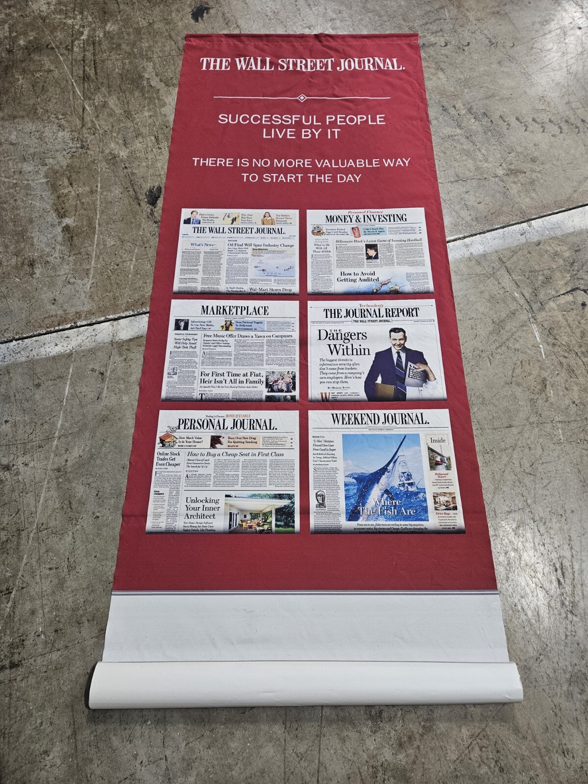 The Wall Street Journal Big Hanging Wall Scroll