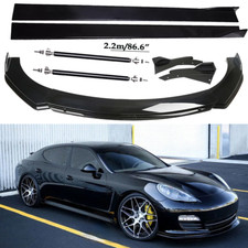 Front Bumper Lip Spoiler Diffuser Splitter Rear Side Skirt For Porsche Panamera Front Bumper Lip Spoiler Diffuser Splitter Rear Side Skirt For Porsche Panamera